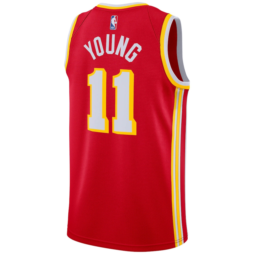 Atlanta Hawks Trae Young #11 Icon Edition Jersey Back View