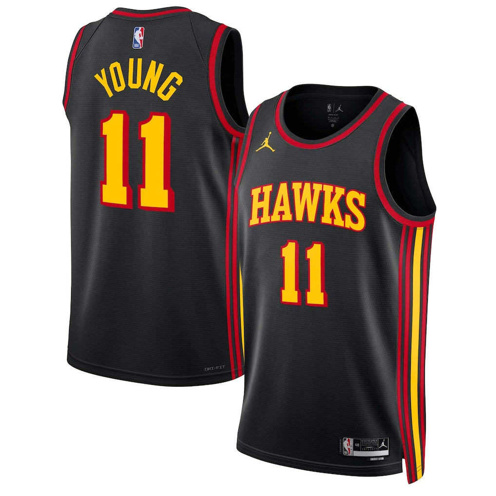 Trae Young #11 Atlanta Hawks Black Statement Jersey