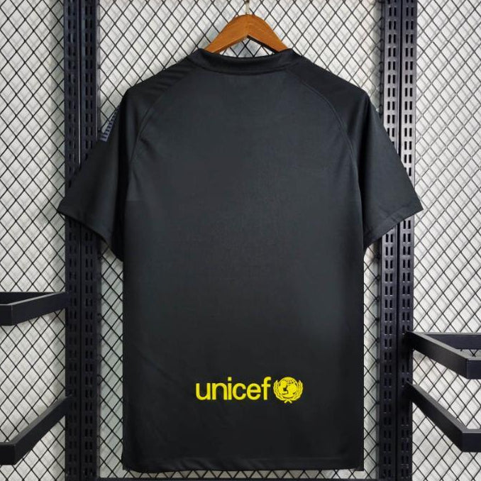 Barcelona 2011/12 black away retro jersey back view
