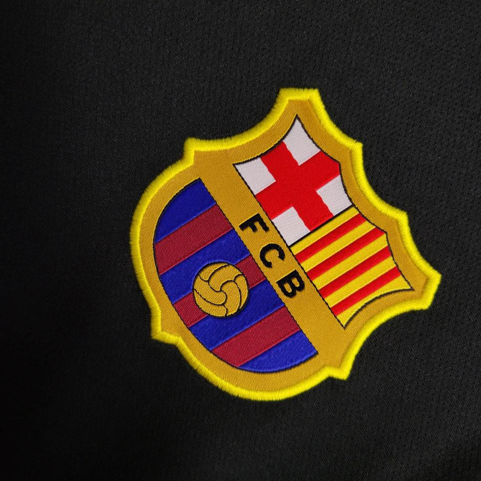 Barcelona 2011/12 black away retro jersey Nike logo detail
