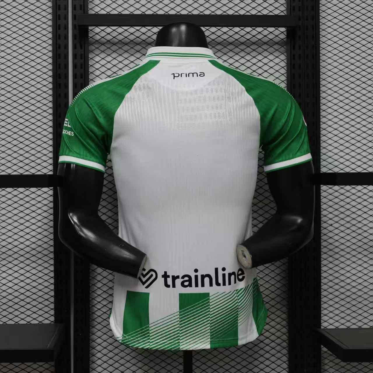Betis Home Jersey 2026/27 back view with white design green sleeves and striped lower detail