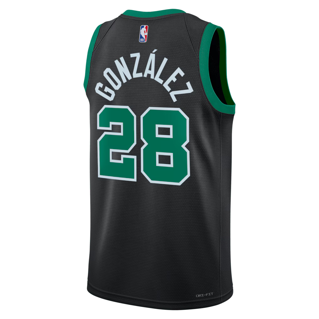 Boston Celtics Hugo González #28 Statement Edition Jersey Back View
