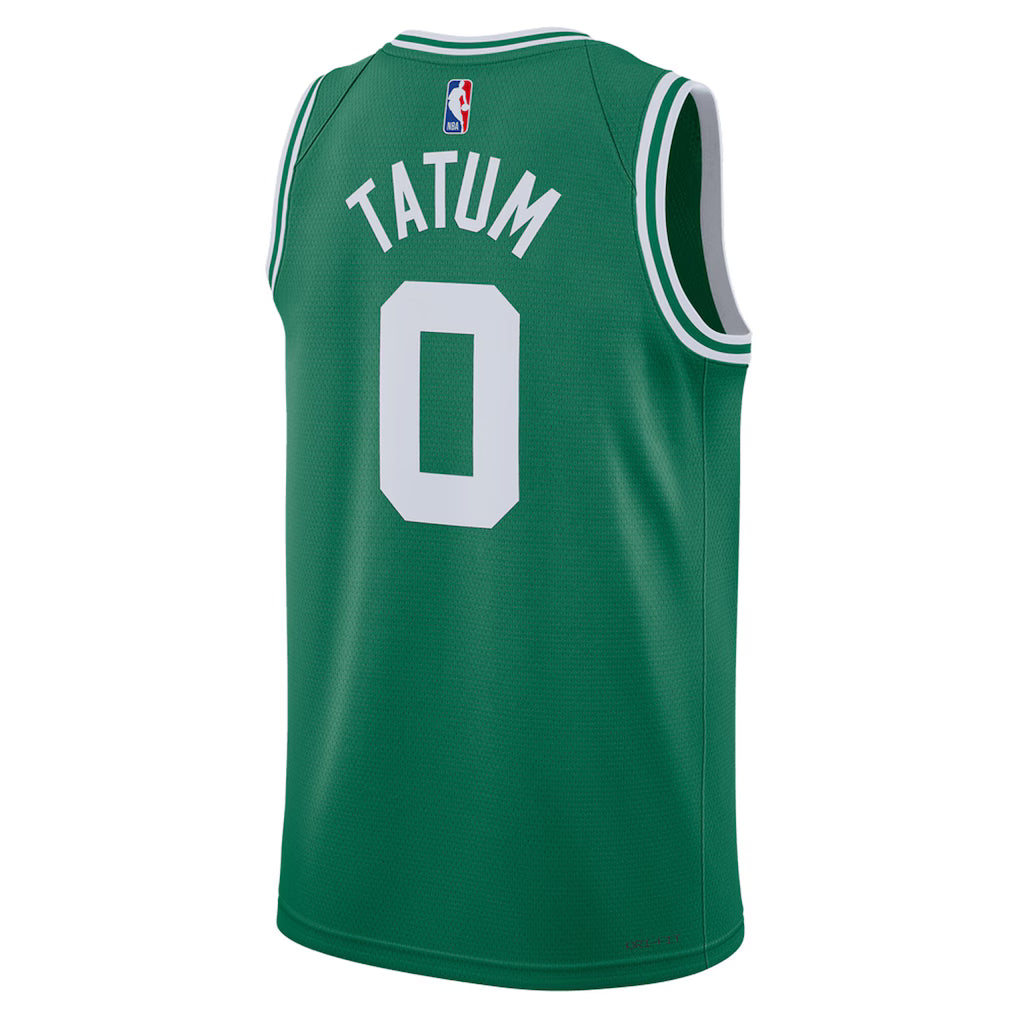 Boston Celtics Jayson Tatum #0 Icon Edition Jersey Back View