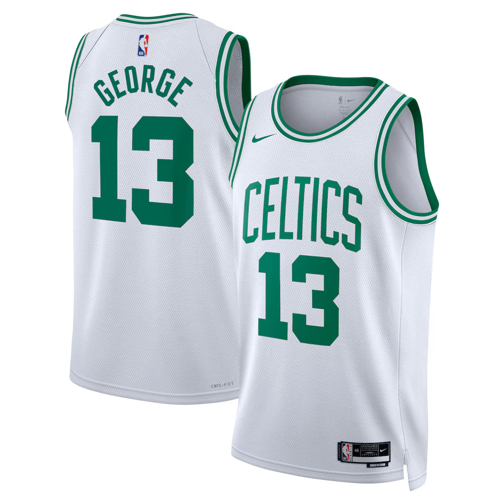 Paul George #13 Boston Celtics White Swingman Jersey