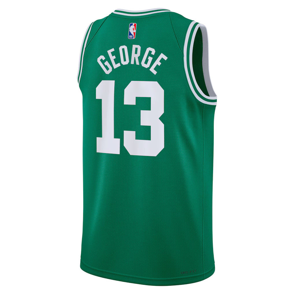 Boston Celtics Paul George #13 Icon Edition Jersey Back View