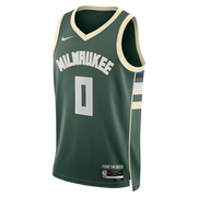 Brayden Burries Milwaukee Bucks Icon Edition Swingman Jersey front view