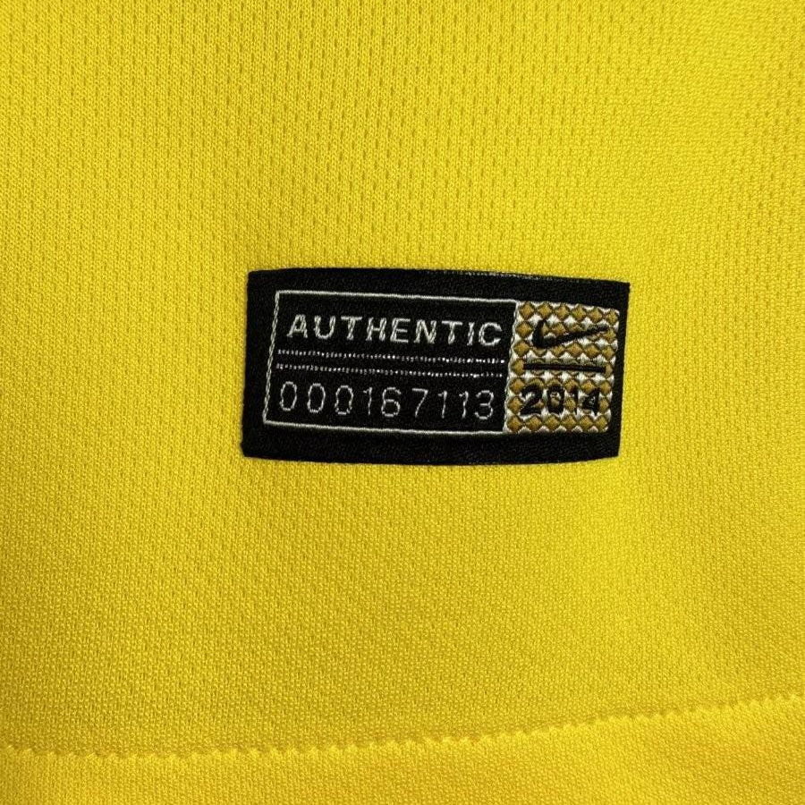 Brazil 2014 home jersey authentic tag detail