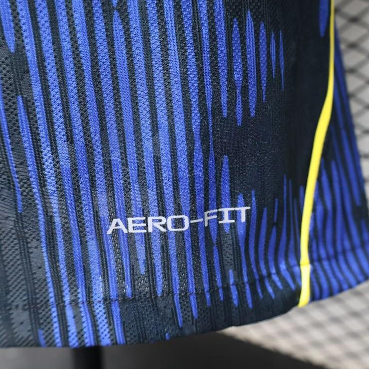 Brazil 2026 away fan version jersey blue detail view
