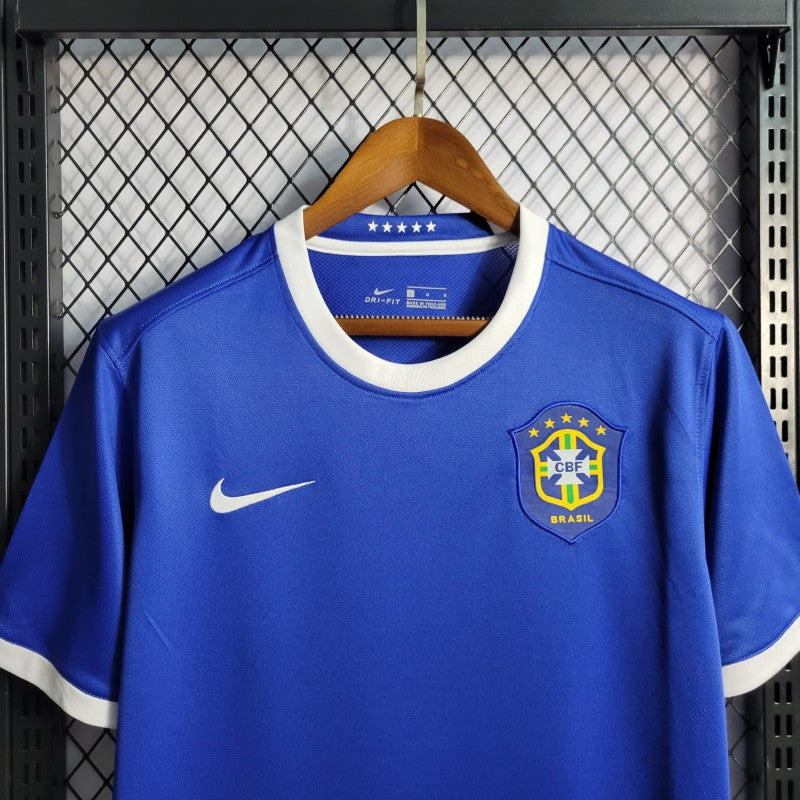 Brazil Away Jersey 2006 upper front and crest view