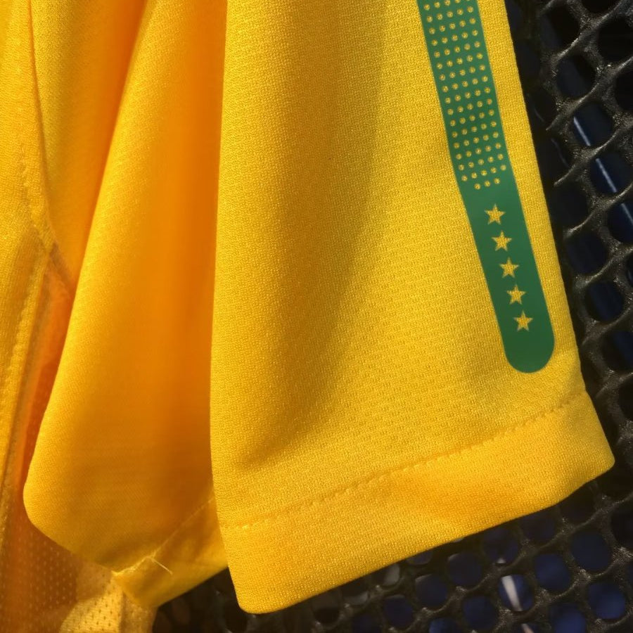 Brazil Home Jersey 2010 side detail