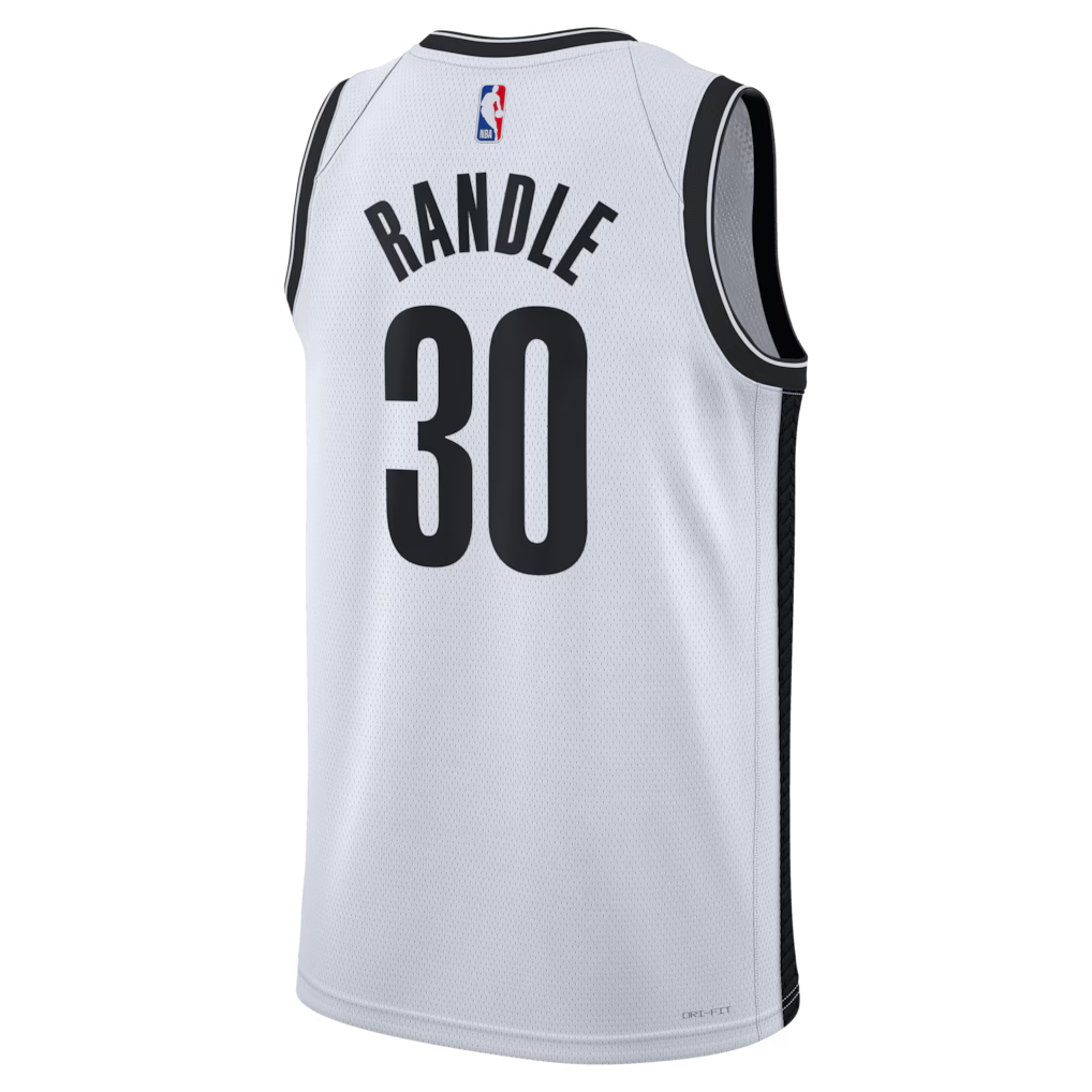 Brooklyn Nets Julius Randle Association Edition Swingman Jersey Back View