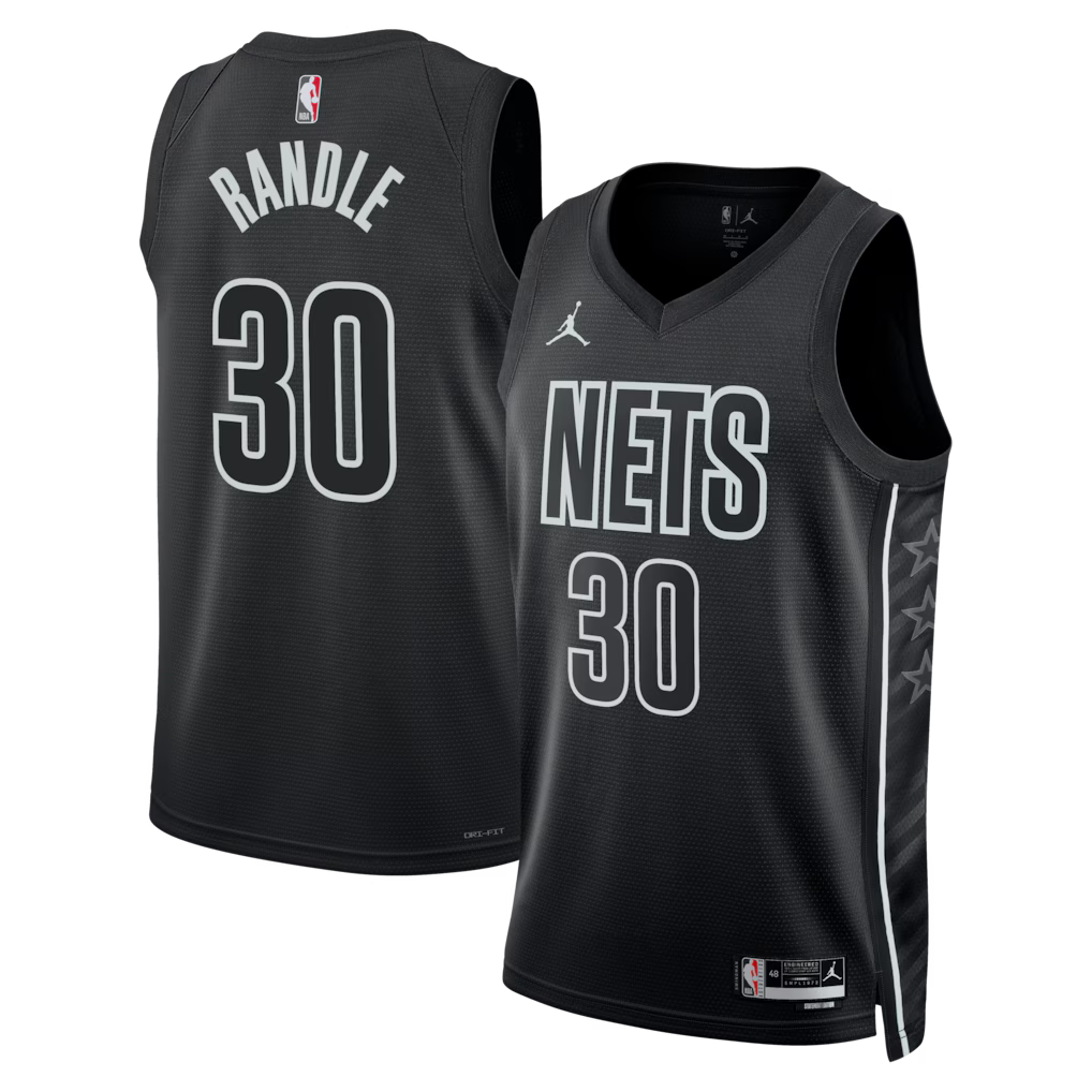 Brooklyn Nets Julius Randle Black Statement Swingman Jersey