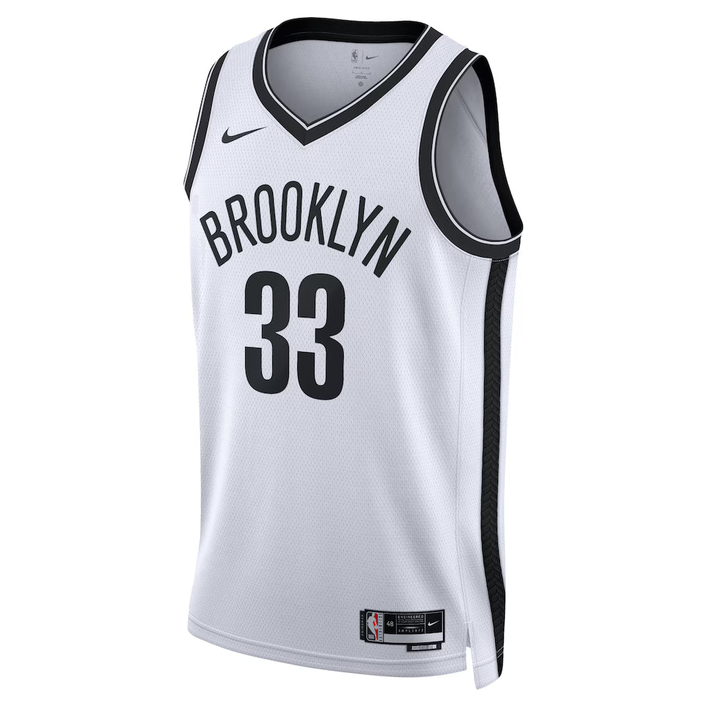 Brooklyn Nets Nic Claxton Association Edition Swingman Jersey Front View