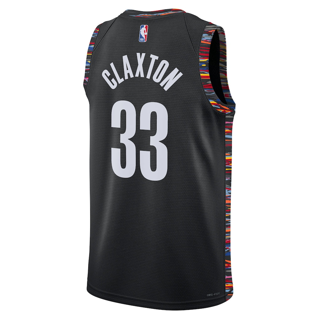 Nic Claxton #33 Brooklyn Nets City Edition Jersey 2025/26 Back