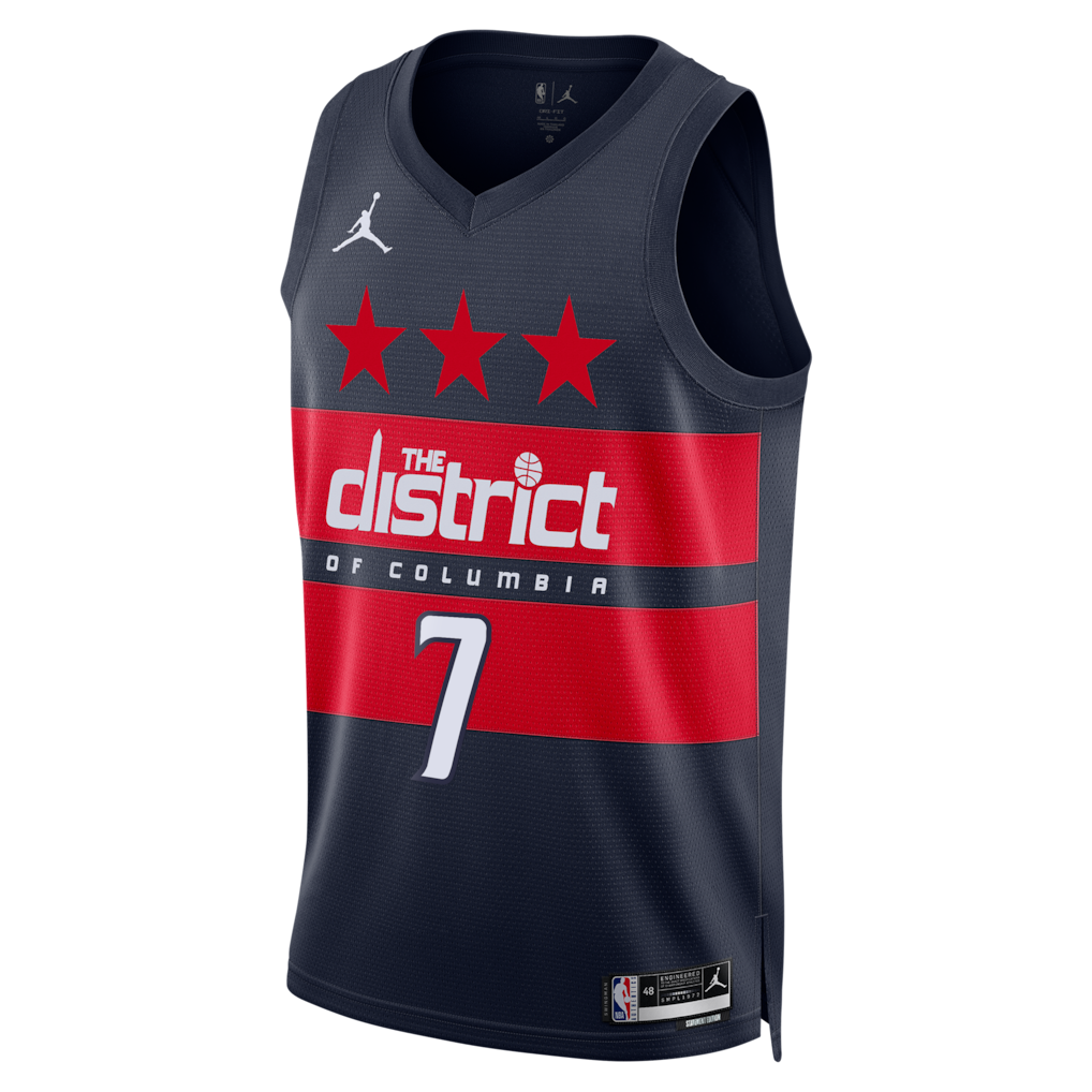 Bub Carrington Washington Wizards Statement Edition Swingman Jersey front view