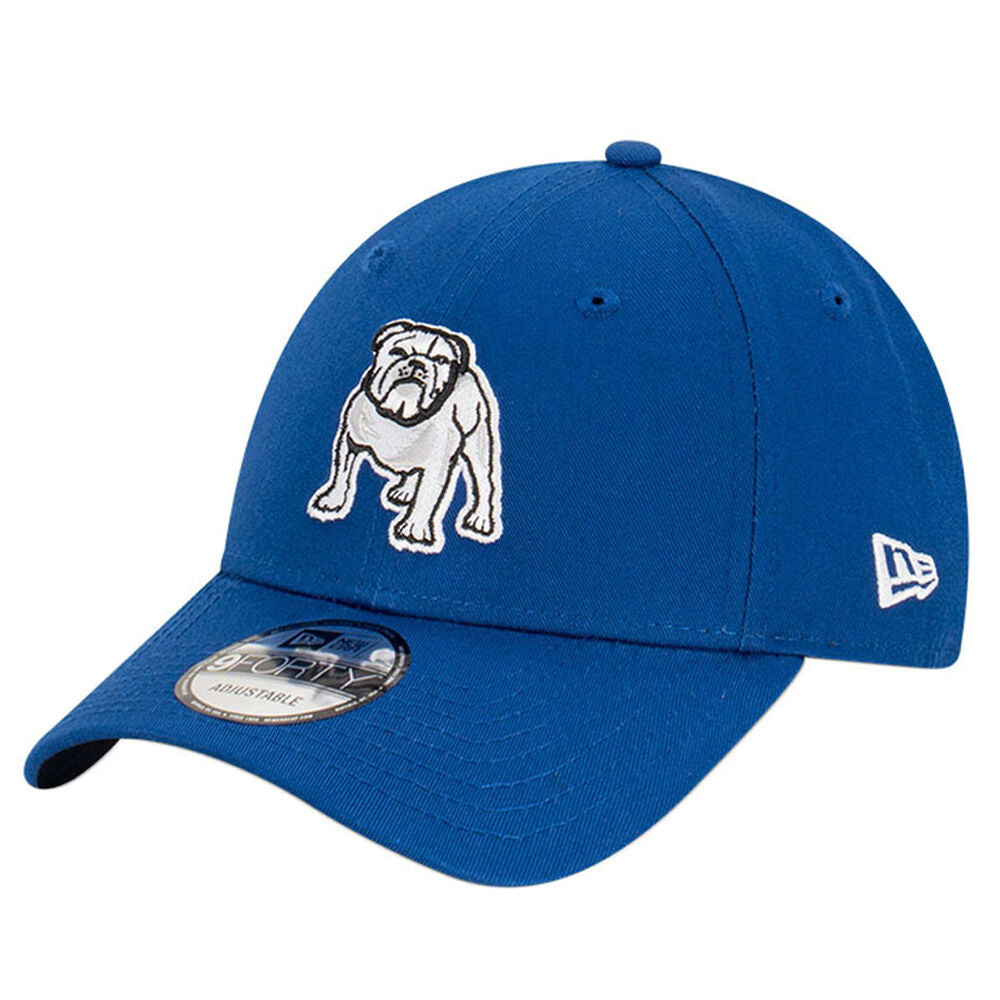 Canterbury-Bankstown Bulldogs Blue 9FORTY Adjustable Cap side view with New Era logo