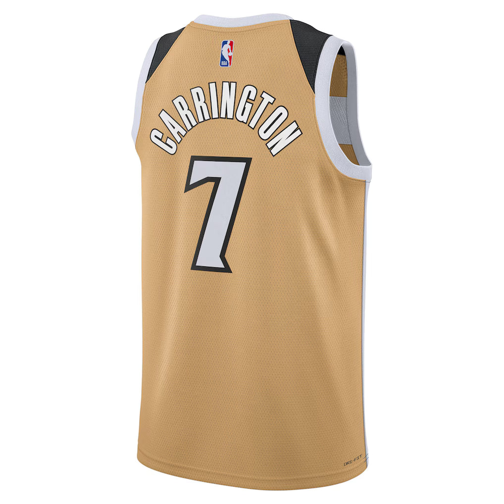 Carlton Carrington Washington Wizards City Edition Swingman Jersey 2025/26 back view