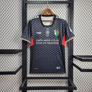 CD Palestino 2024/25 away jersey black with geometric pattern front view