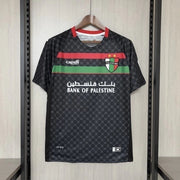 CD Palestino 2025/26 away jersey black with red and green chest stripe front view