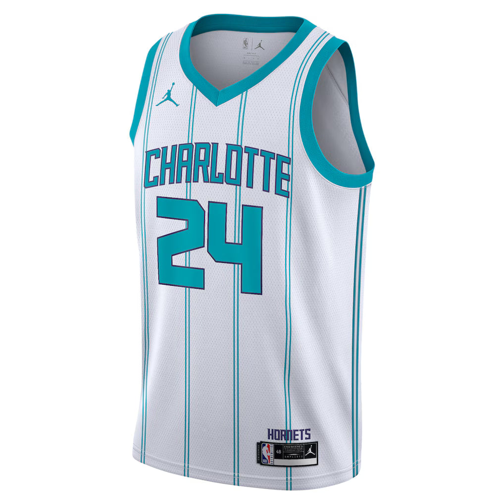 Charlotte Hornets Brandon Miller #24 Association Edition Jersey Front
