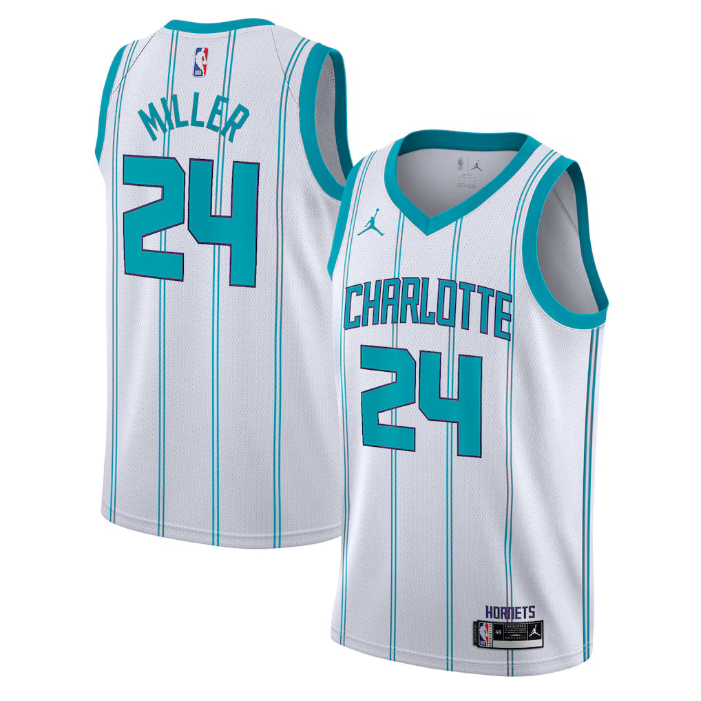 Charlotte Hornets Brandon Miller White Swingman Jersey