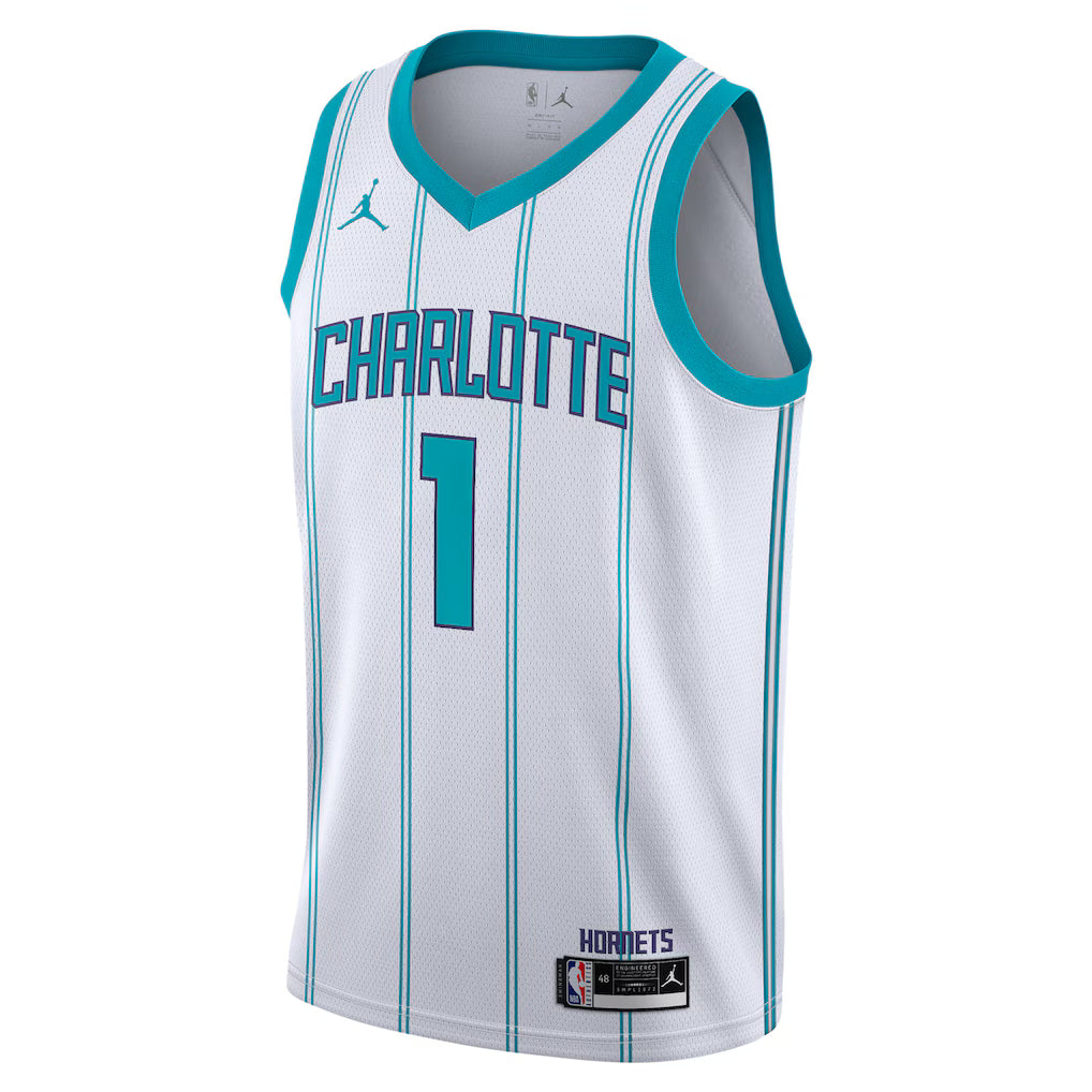Charlotte Hornets LaMelo Ball #1 Association Edition Jersey Front