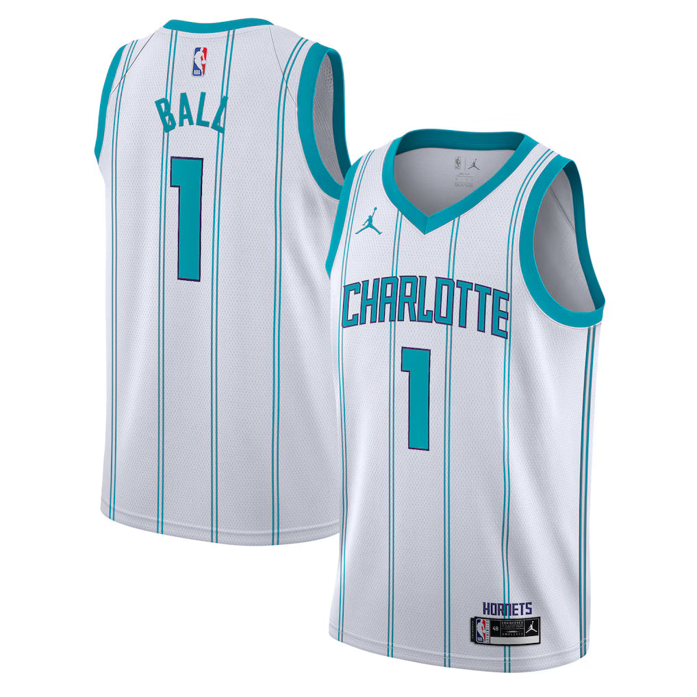 Charlotte Hornets LaMelo Ball White Swingman Jersey
