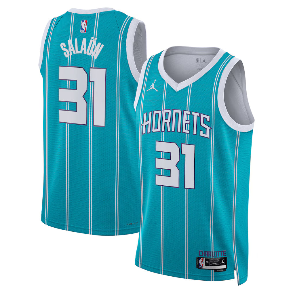 Charlotte Hornets Tidjane Salaün Teal Swingman Jersey