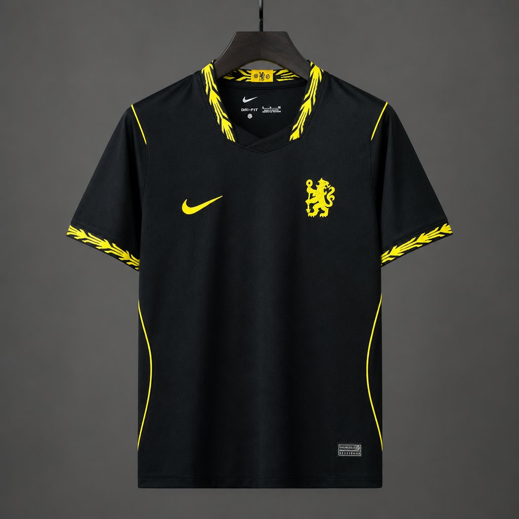 Chelsea Away Jersey 2026/27 Black Front View