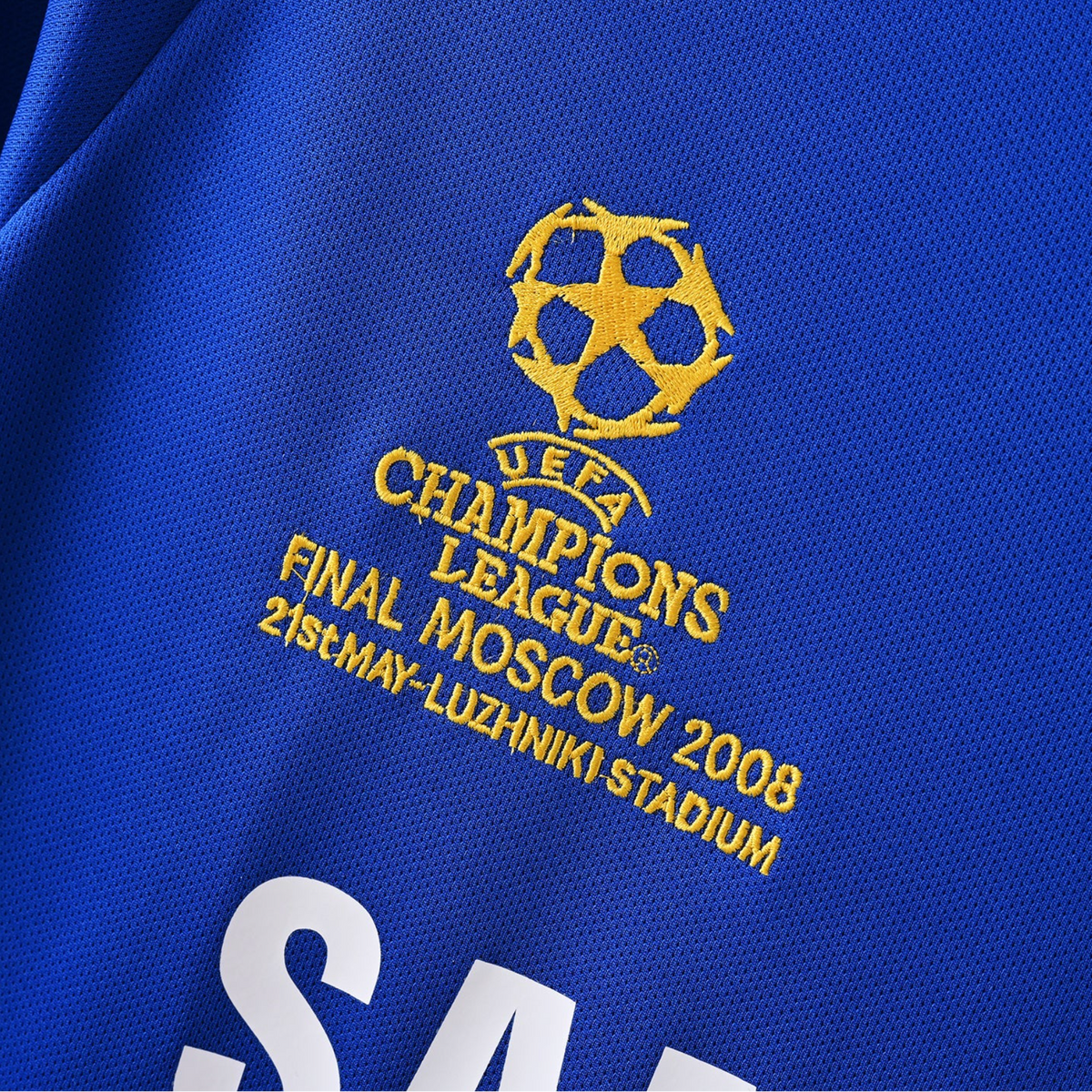 Chelsea Home Jersey 2008/09 Champions League Final Moscow 2008 detail