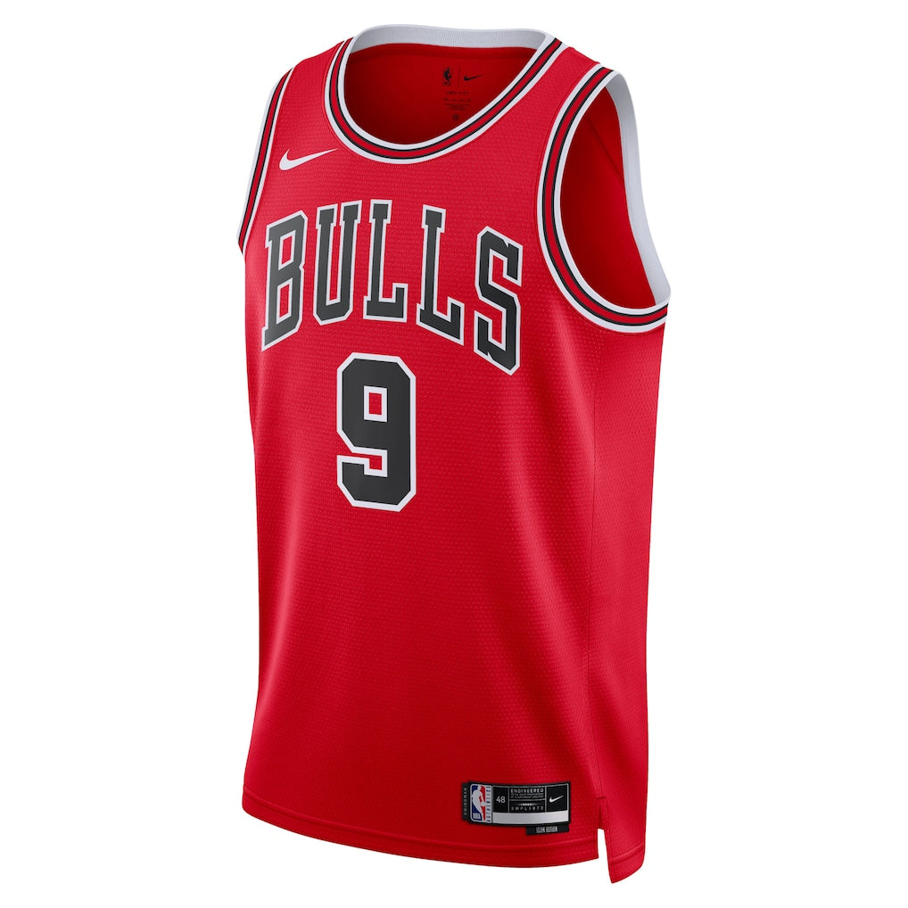 Chicago Bulls Nikola Vučević #9 Icon Edition Swingman Jersey front view