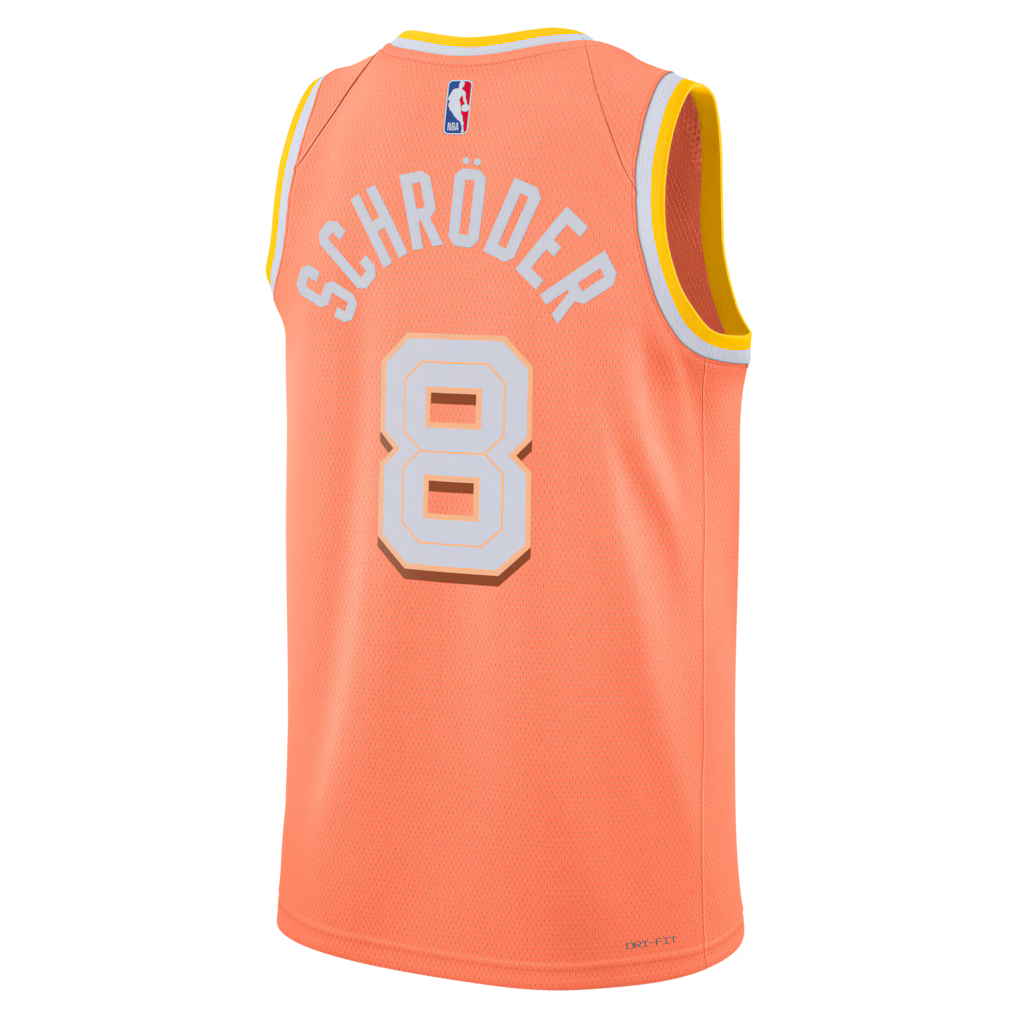 Cleveland Cavaliers Dennis Schröder #8 2025/26 City Edition Swingman Jersey back view
