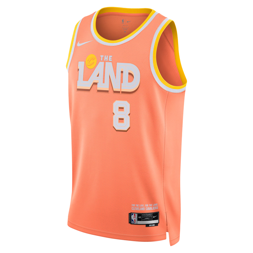 Cleveland Cavaliers Dennis Schröder #8 2025/26 City Edition Swingman Jersey front view