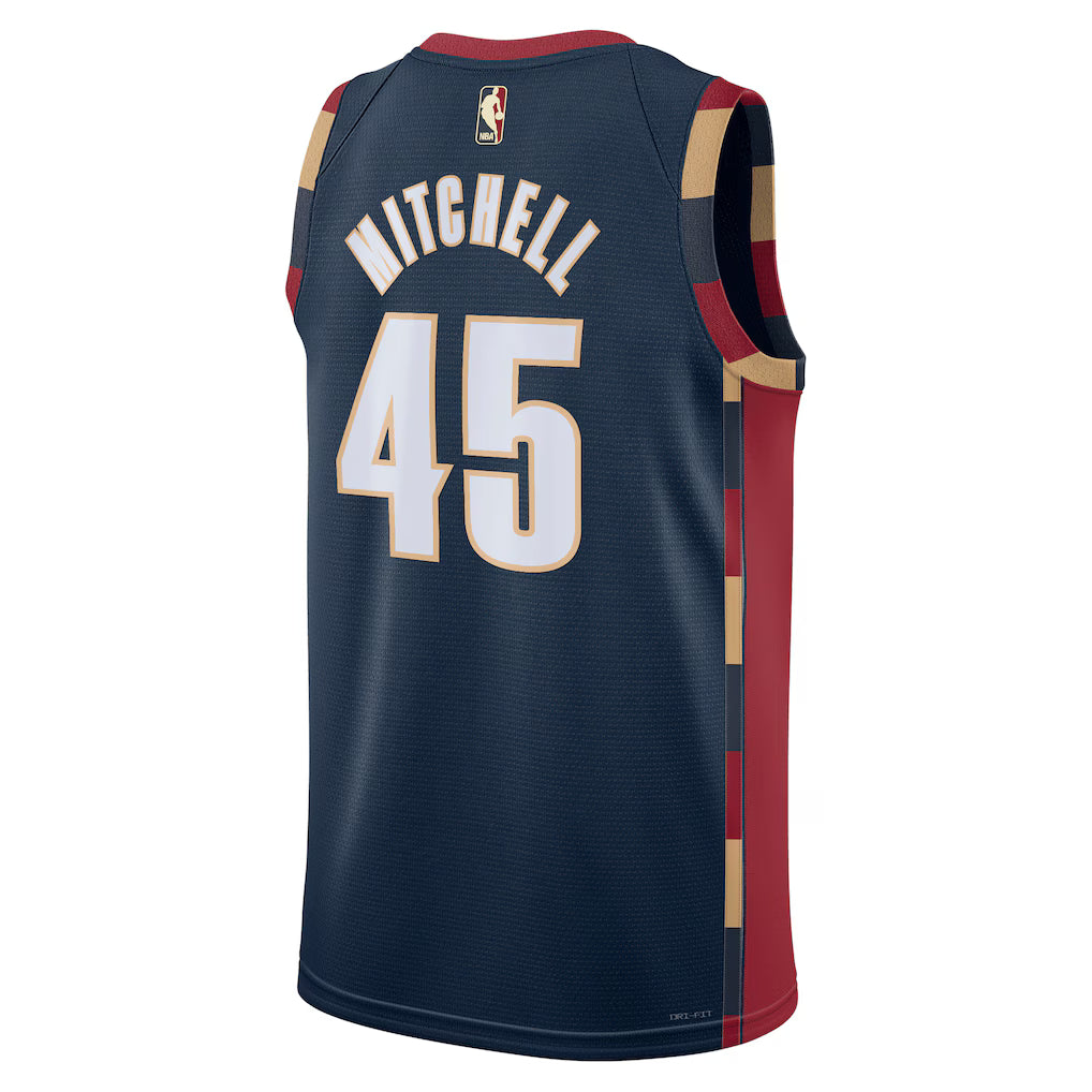 Cleveland Cavaliers Donovan Mitchell #45 Classic Edition Swingman Jersey back view