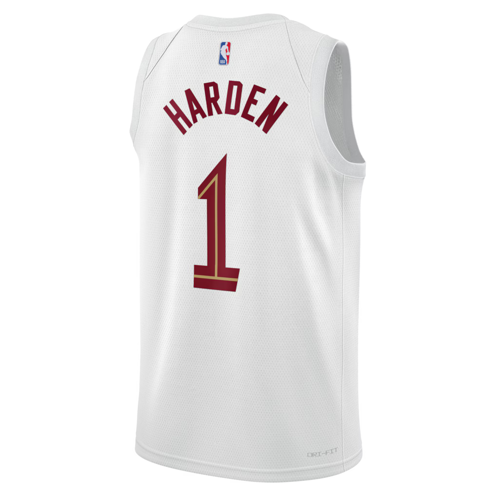 Cleveland Cavaliers James Harden #1 Association Edition Swingman Jersey back view