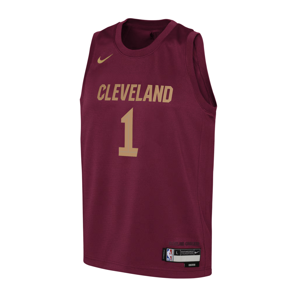 Cleveland Cavaliers James Harden #1 Icon Edition Swingman Jersey front view