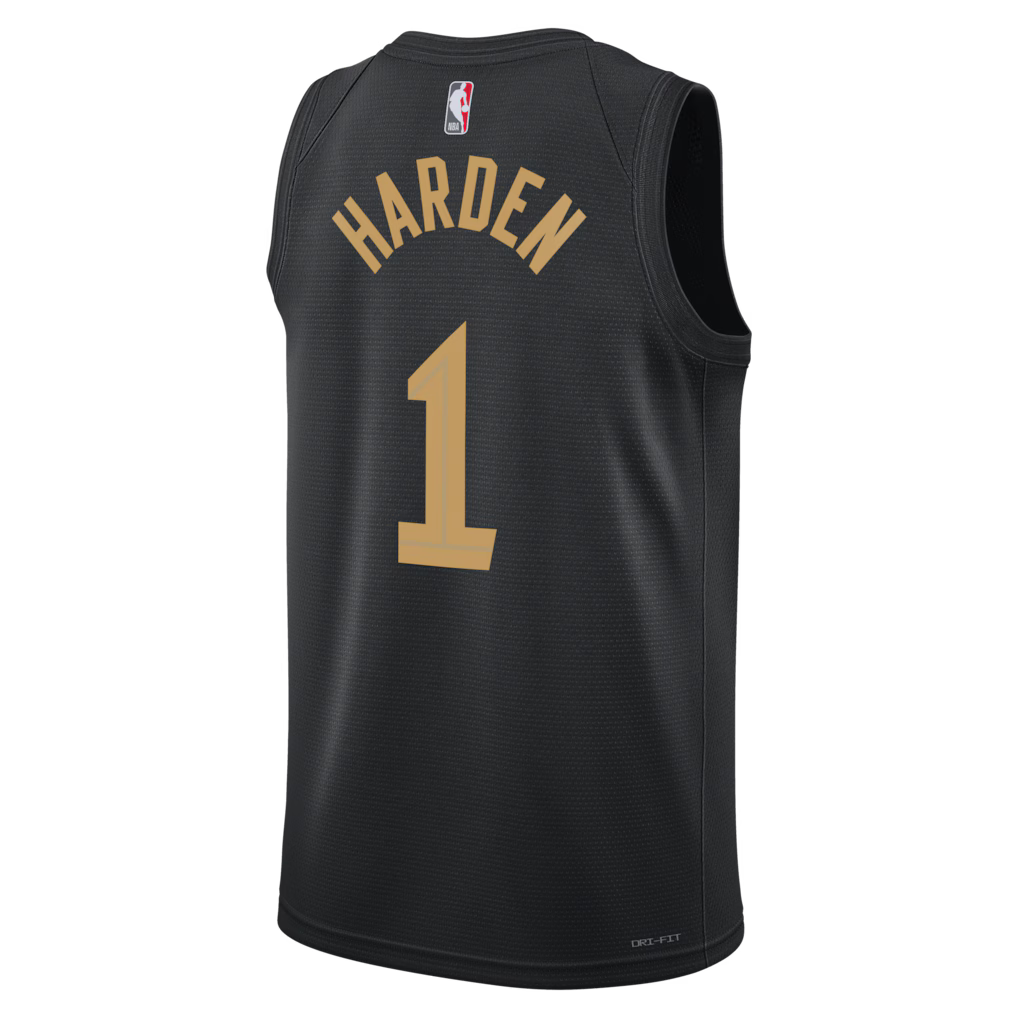 Cleveland Cavaliers James Harden #1 Statement Edition Swingman Jersey back view