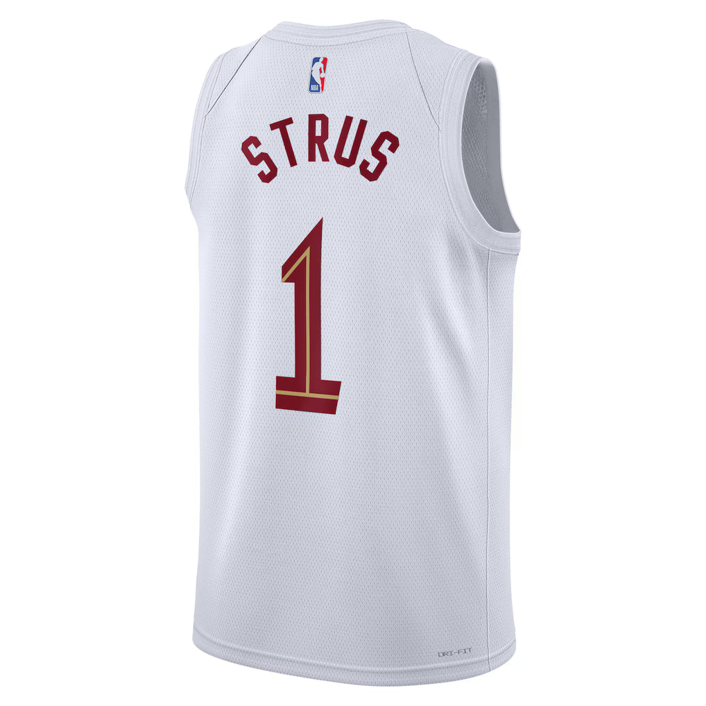 Cleveland Cavaliers Max Strus #1 Association Edition Swingman Jersey back view