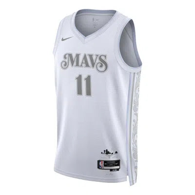 Dallas Mavericks City Edition 2024/25 Kyrie Irving 11 front view white NBA jersey

