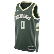 Damian Lillard Milwaukee Bucks Icon Edition Swingman Jersey front view