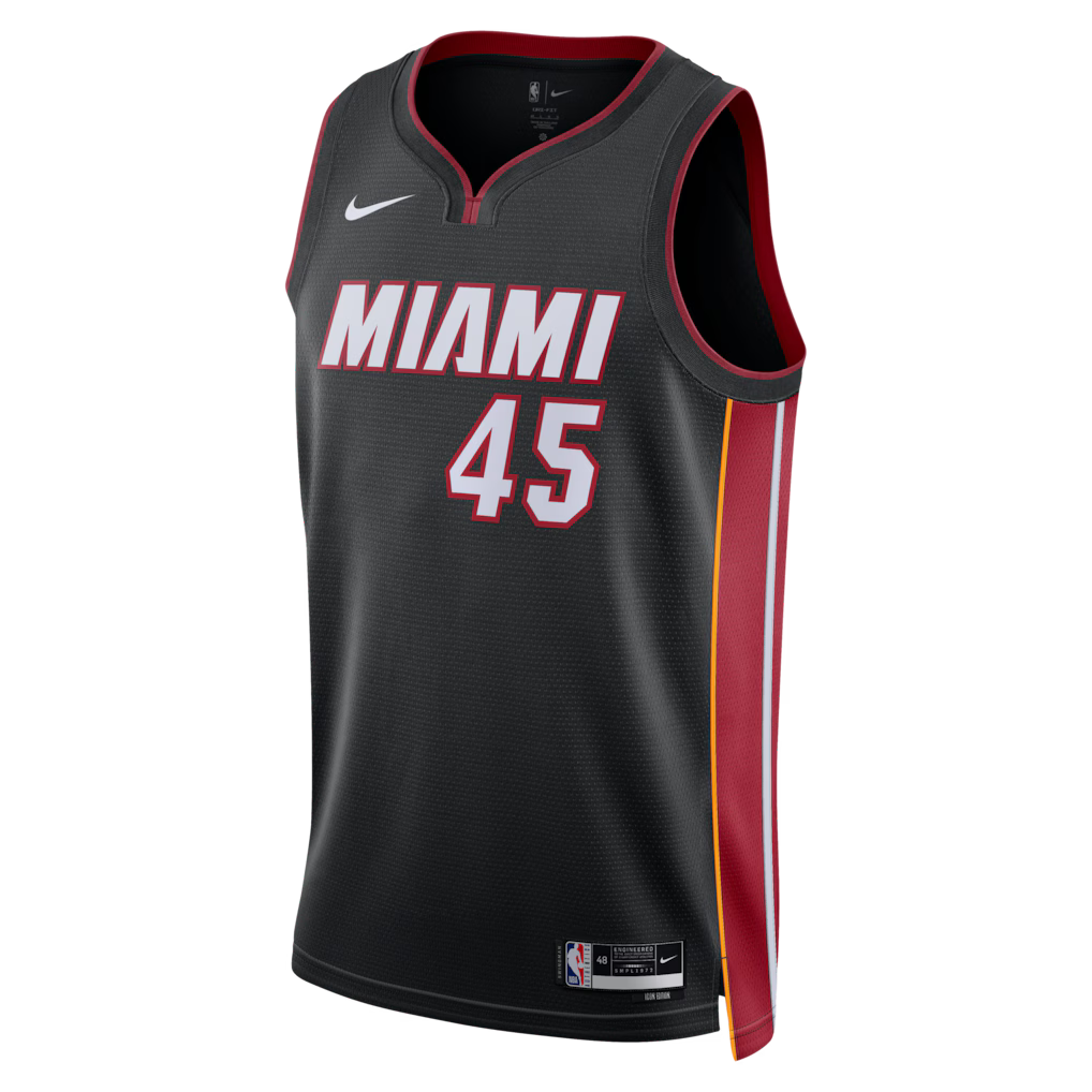 Davion Mitchell Miami Heat Icon Edition Swingman Jersey front view