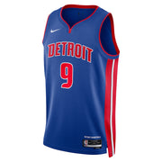 Detroit Pistons Ausar Thompson #9 Icon Edition Swingman Jersey front view