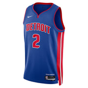 Detroit Pistons Cade Cunningham #2 Icon Edition Swingman Jersey front view