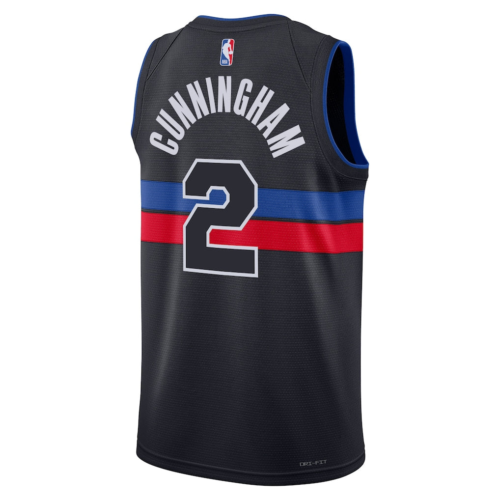 Detroit Pistons Cade Cunningham #2 Statement Edition Swingman Jersey back view