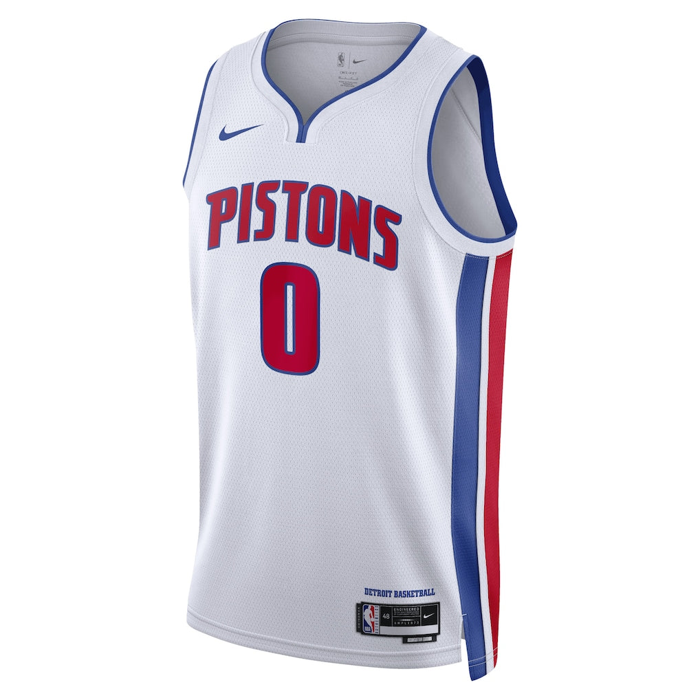 Detroit Pistons Jalen Duren #0 Association Edition Swingman Jersey front view