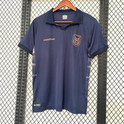 Ecuador World Cup Away Jersey 2026 front view with navy base and gold crest