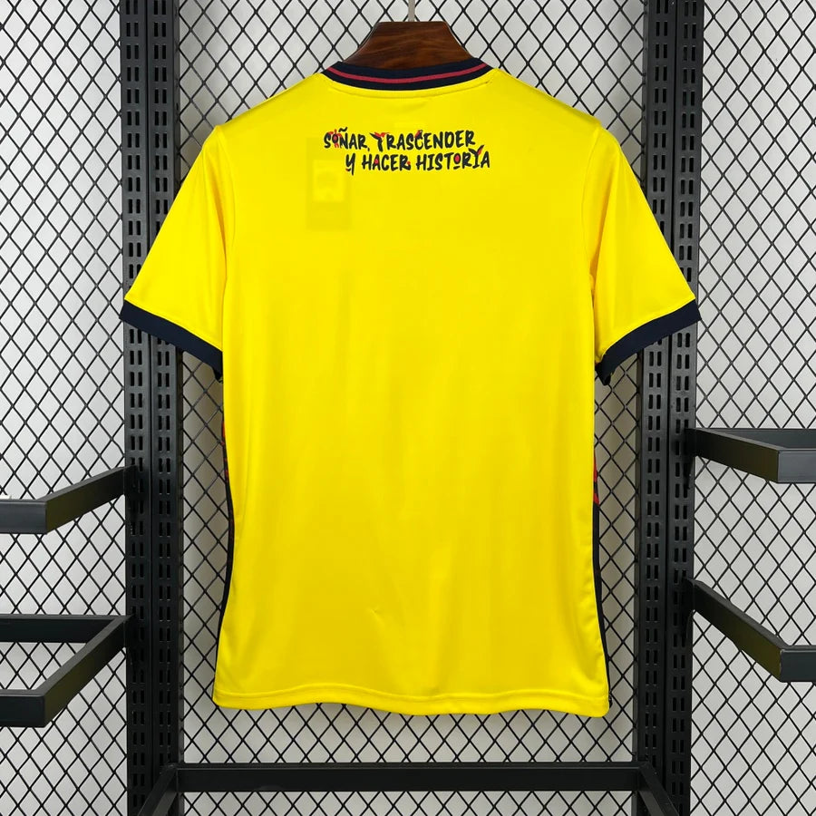 Ecuador World Cup Home Jersey 2026 back view with clean yellow design