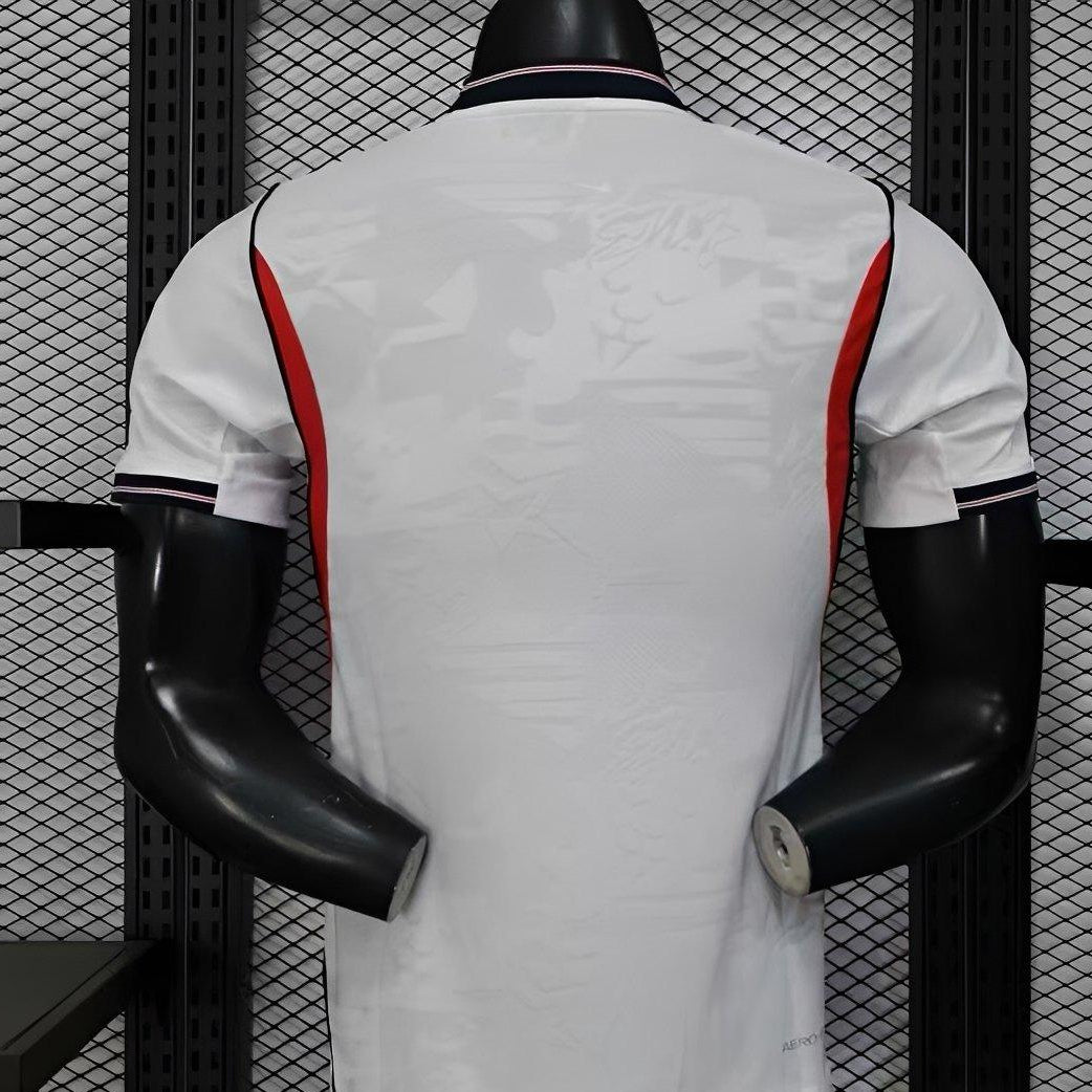 England 2026 World Cup home jersey white football shirt back view player
