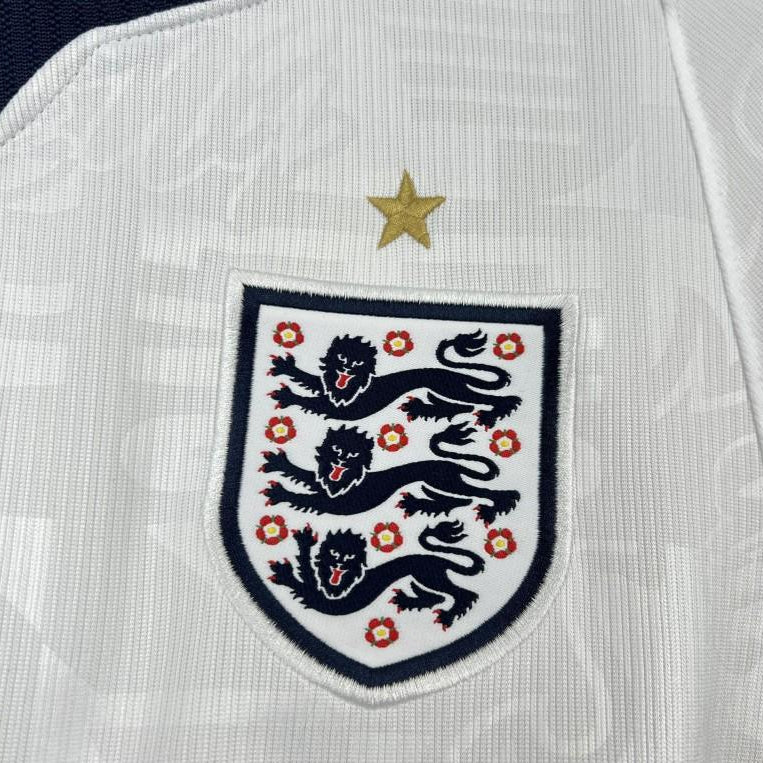 England 2026 World Cup home jersey white football shirt logo view
