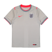 England x Palace Pro Football Jersey 2026 front view with England crest, bright pink chest logo and tonal check pattern